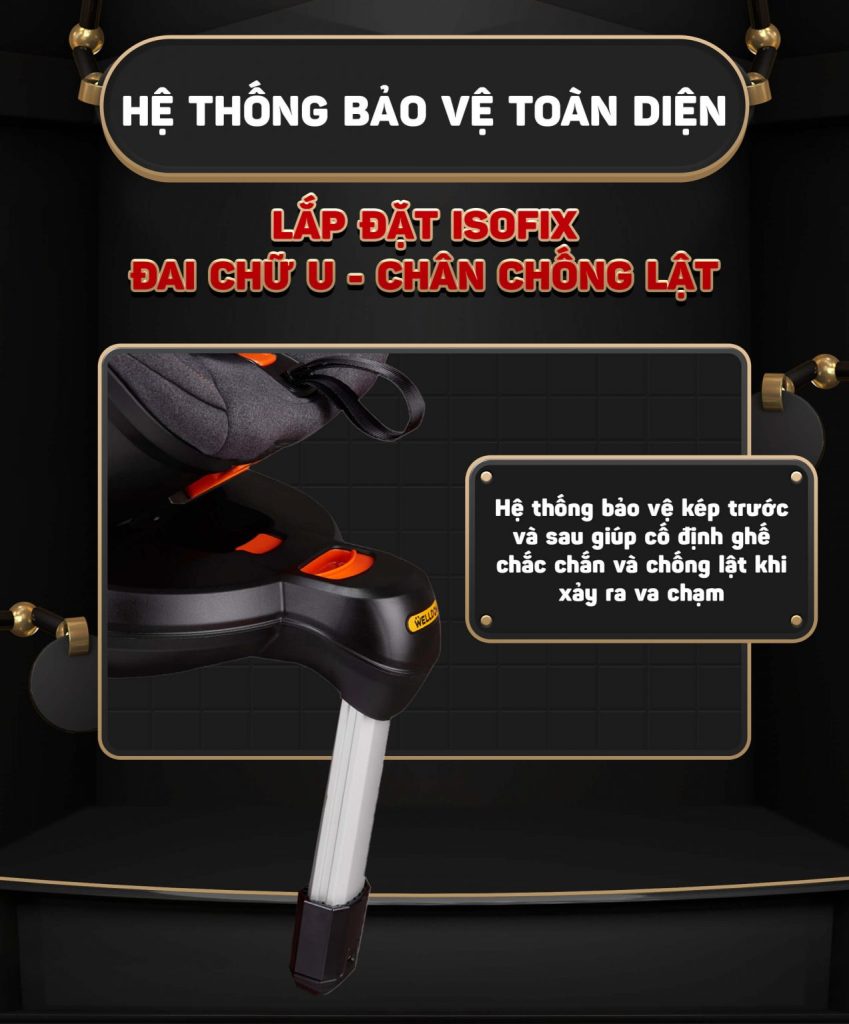 Ghế ô tô cho bé CHILUX SAFE 360 